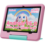 Peicheng 10.1 inch Kids Tablet with Pink EVA Case front view