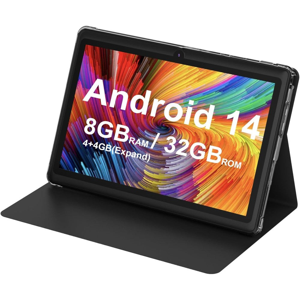 Hottablet 7 Inch Android 14.0 Tablet With Protective Case 8GB RAM 32GB ROM IPS Screen Dual Camera Bluetooth 5.0 WiFi Black - Image 1