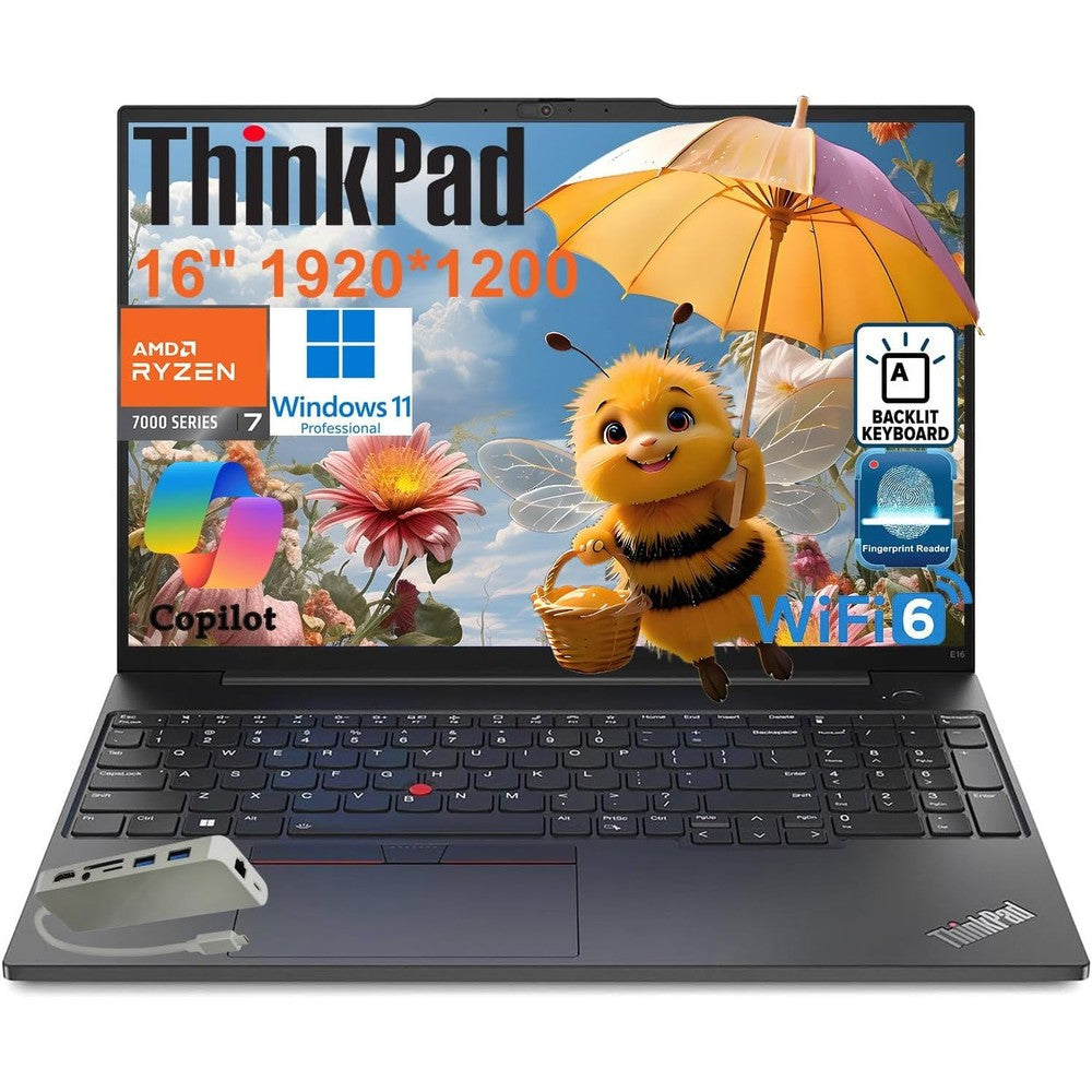 Lenovo ThinkPad E16 Gen 2 business laptop front view