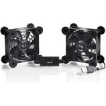 SCCCF dual 80mm USB speed control cooling fan front view showing dual metal iron protective grills