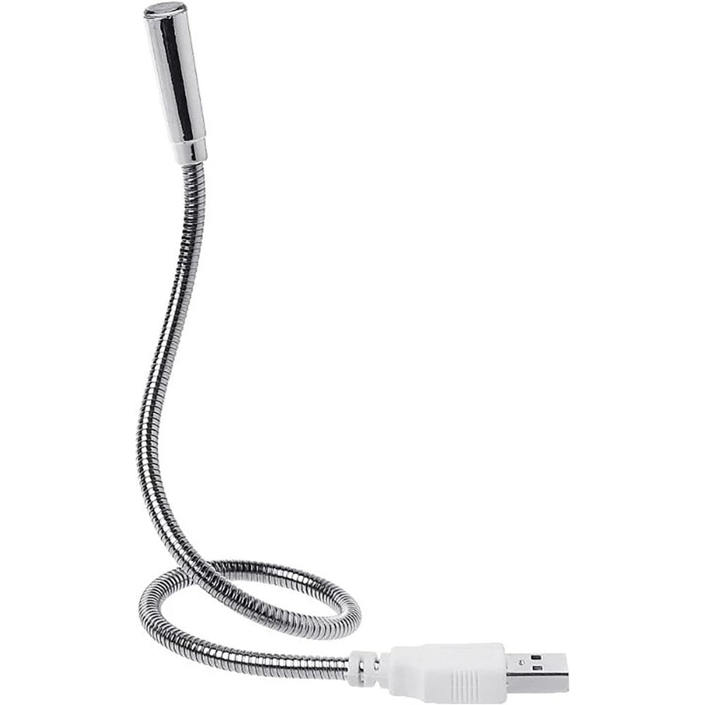 Sokelinn-six USB flexible LED keyboard lamp front view plugged into a laptop