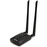 ALFA Network AWUS036AXML wireless adapter front view with dual detachable antennas