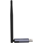 SONOFF Zigbee 3.0 USB Dongle Plus MG24 front view showing the sleek aluminum alloy housing and external antenna connection point.