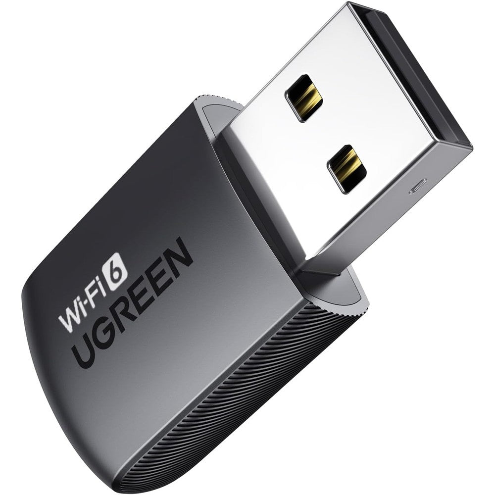 UGreen AX900 USB WiFi 6 Adapter front view showing compact premium design