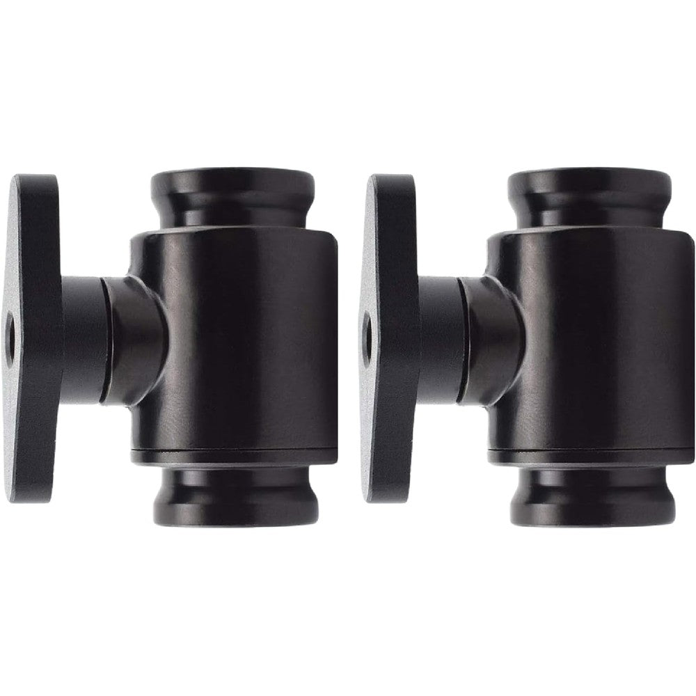 GreenDracaena G1/4 internal thread water cooling valve front view showing black brass body