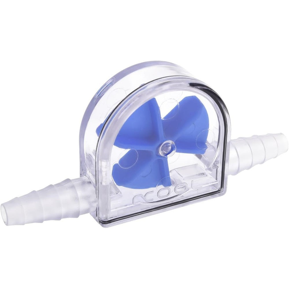 Alphacool Eisfluegel flow indicator clear body front view premium water cooling accessory