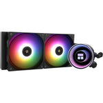 Thermalright Frozen Notte 240 Black ARGB V2 liquid CPU cooler front view showing radiator and dual fans