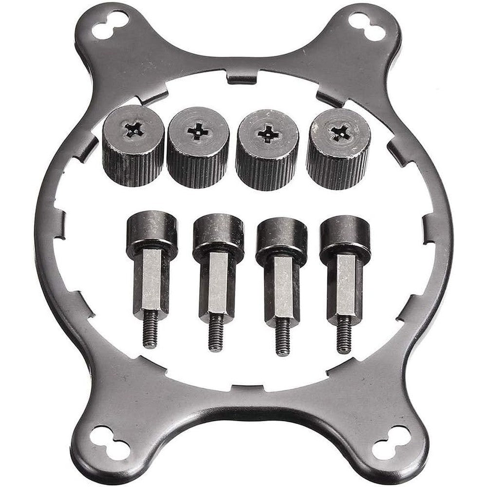 MOOSUNGEEK AM4 AMD mounting bracket front view showcasing circular retention ring