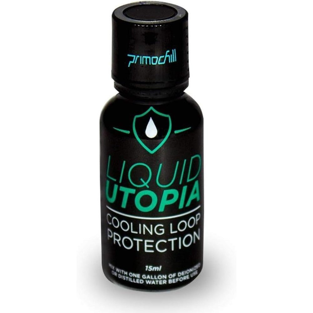 PrimoChill Liquid Utopia fifteen milliliter bottle front view authentic USA imported PC water cooling additive concentrate