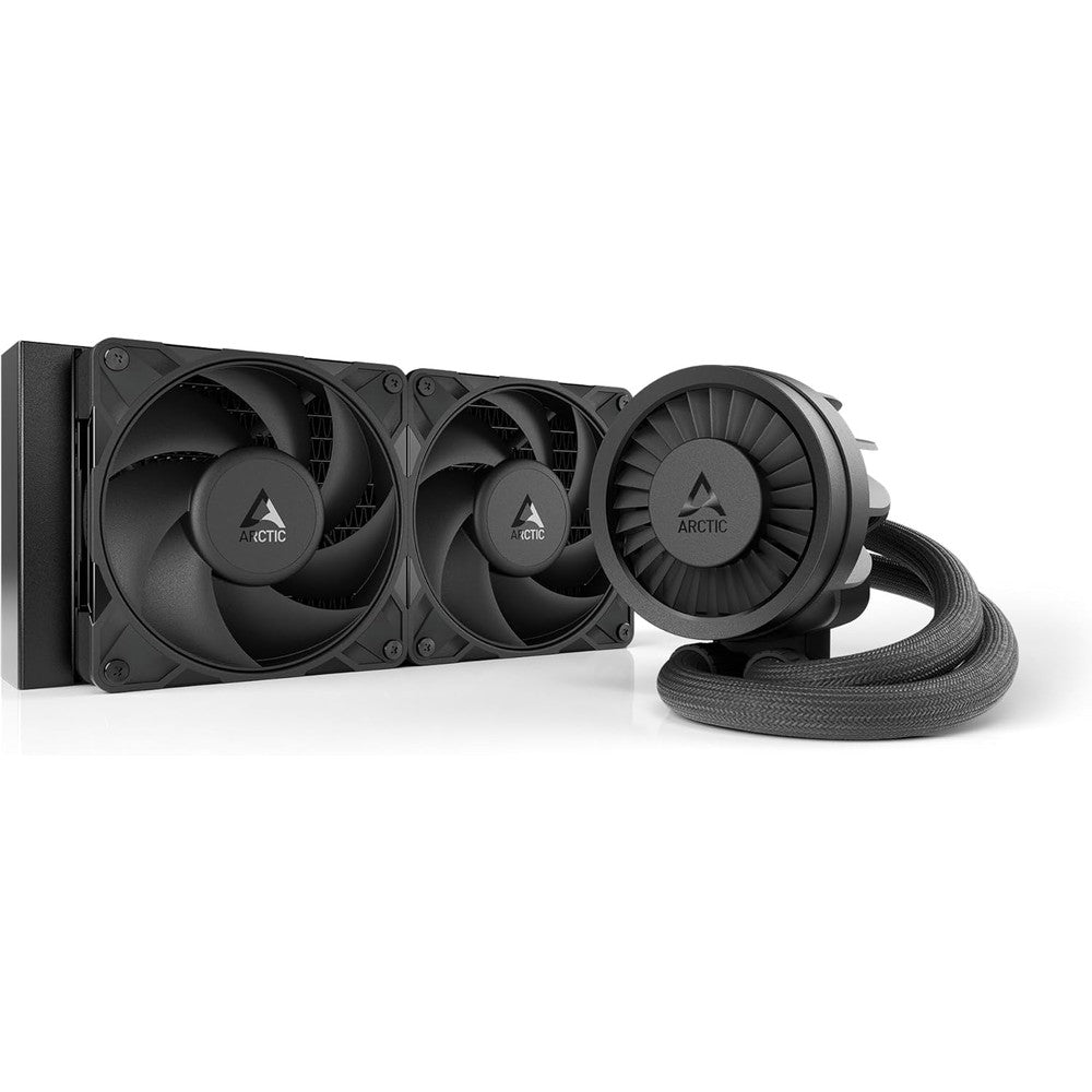 ARCTIC Liquid Freezer III Pro 240 liquid CPU cooler front view showcasing the radiator and fans.