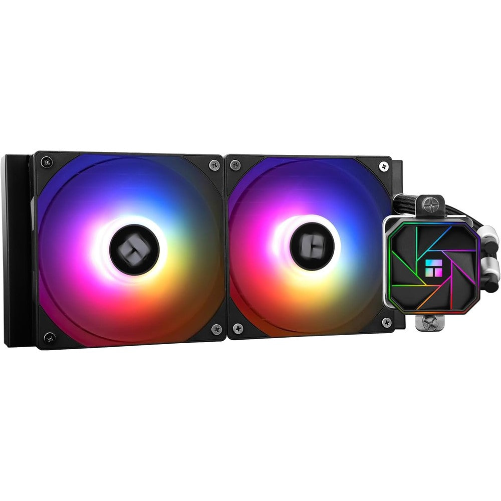 Thermalright Aqua Elite 240 V3 Water Cooling CPU Cooler front view showing black radiator and dual fans