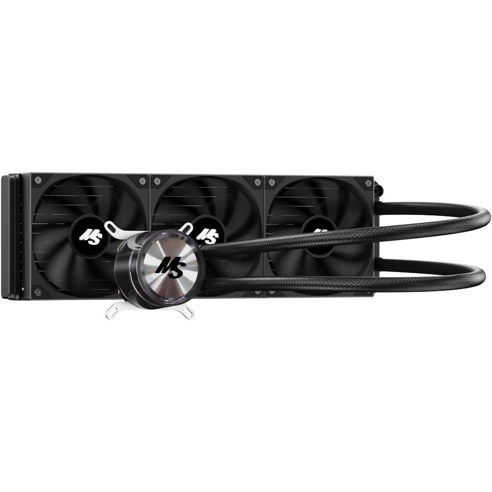 Minorsonic 360mm AIO CPU Cooler front view for PC gaming builds.