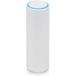 Ubiquiti Networks UniFi U6 Mesh wireless access point front view showing sleek cylindrical design.