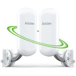 AdaLov CPE467 wireless bridge front view showing sleek outdoor casing for long range point to point networking.