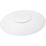 Ubiquiti Networks UniFi AC Pro wireless access point front view showing sleek white circular design.