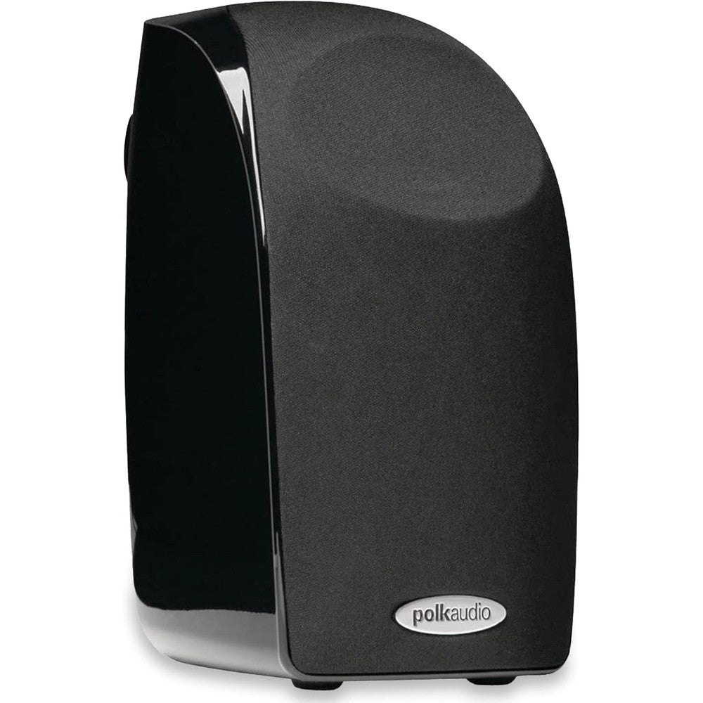 Polk Audio Blackstone TL1 Satellite Speaker Single In Black With PowerPort Technology And Hi-Gloss Blackstone Finish For Compact Home Theater Surro...