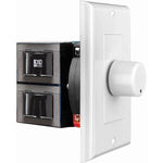 OSD Audio SVC100 in wall speaker volume control front view with white rotary knob for home audio setups