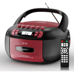 Kuephom Boombox CD Cassette Player Combo With Bluetooth Stereo Sound AM FM Radio USB And Remote Control For Home And Outdoor Audio - Image 1