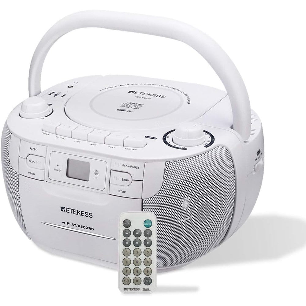 Retekess TR621 portable boombox front view white