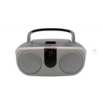 Proscan Sylvania SRCD243 portable CD player and boombox front view