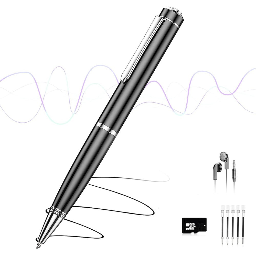 NinTaBro digital voice recorder pen front view for high-quality lecture recording