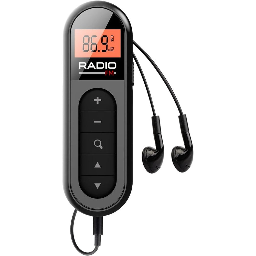 Kamapulo FM Portable Rechargeable Pocket Radio front view