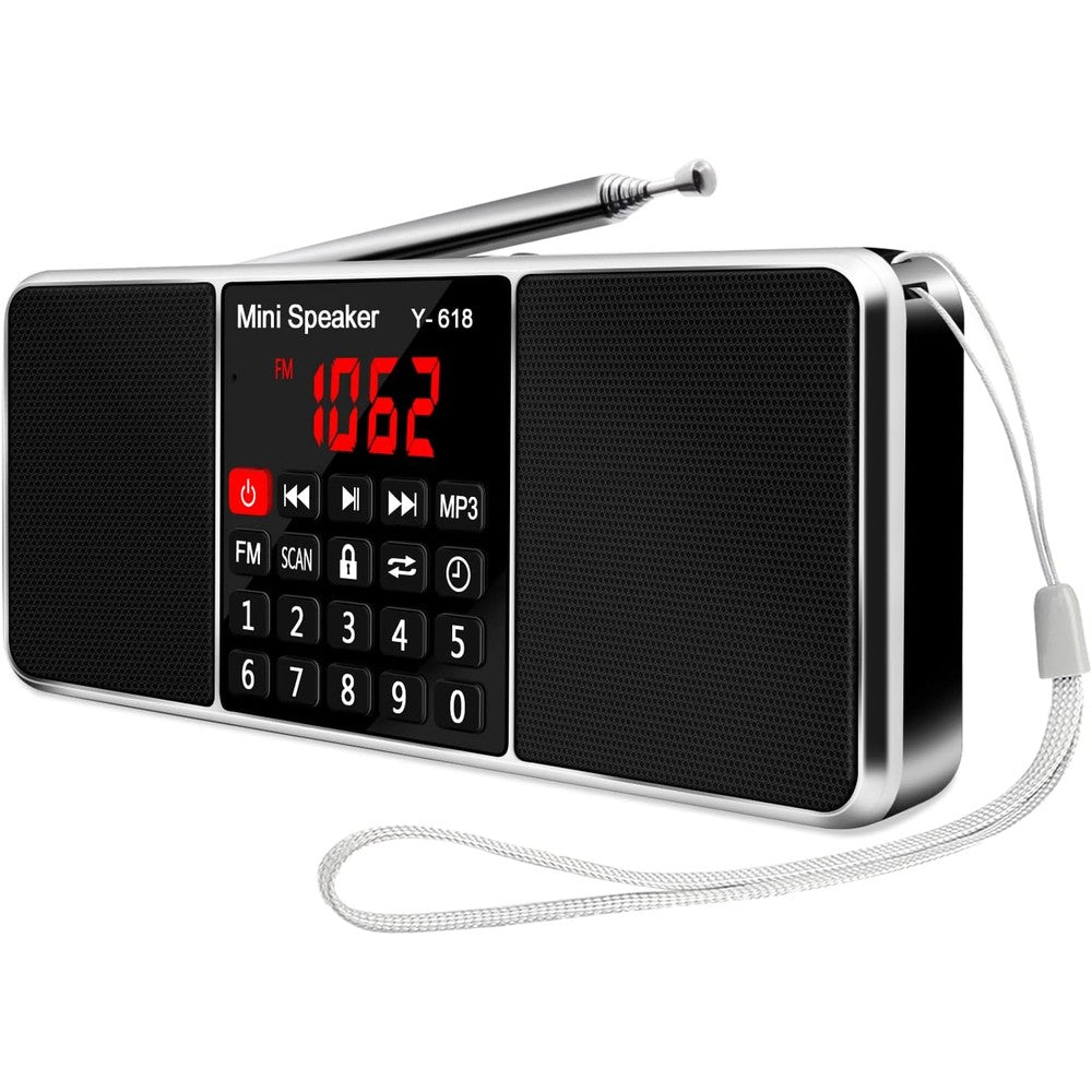 Lefon multifunction digital FM radio and media speaker front view