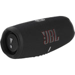 JBL Charge 5 portable black bluetooth speaker front view