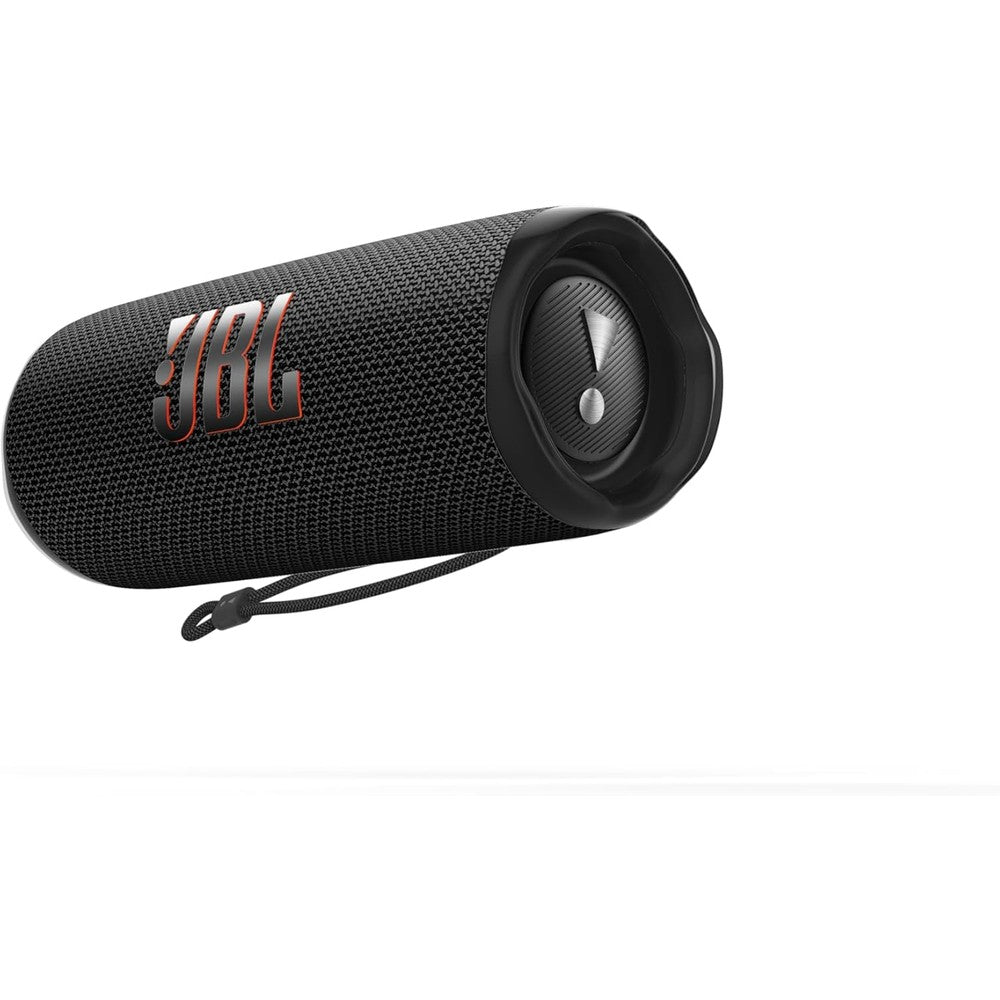 JBL Flip 6 portable bluetooth speaker black front view