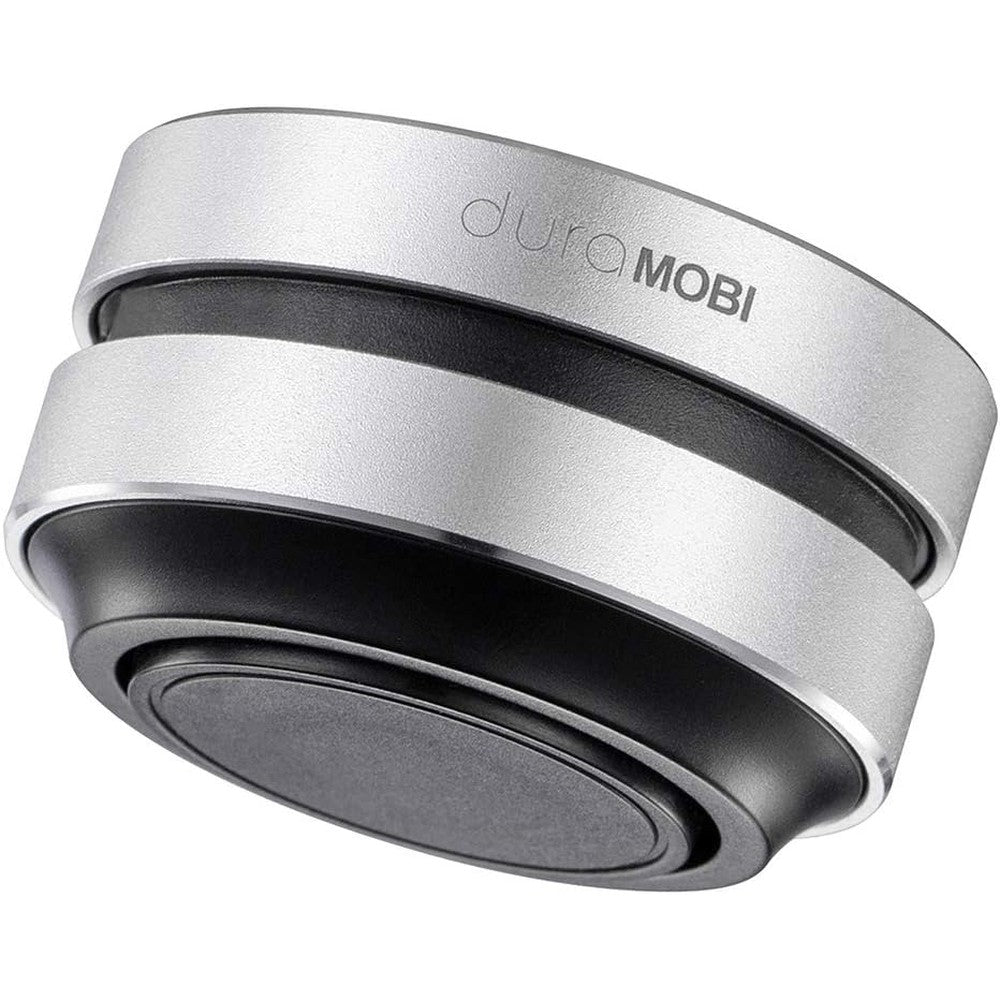 Splenssy mini bone conduction speaker front view showing premium metallic silver finish