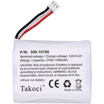 TAKOCI replacement battery 300-10186 front view for smart security panel