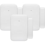 Wyze Home Security System Entry Sensor 3-Pack front view showing three compact white wireless contact sensors.