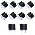 Mxuteuk 10 pieces DC5V active piezo buzzer set front view