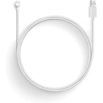 WOFTD power cord for Google Nest Cam Battery front view showing white magnetic connector head