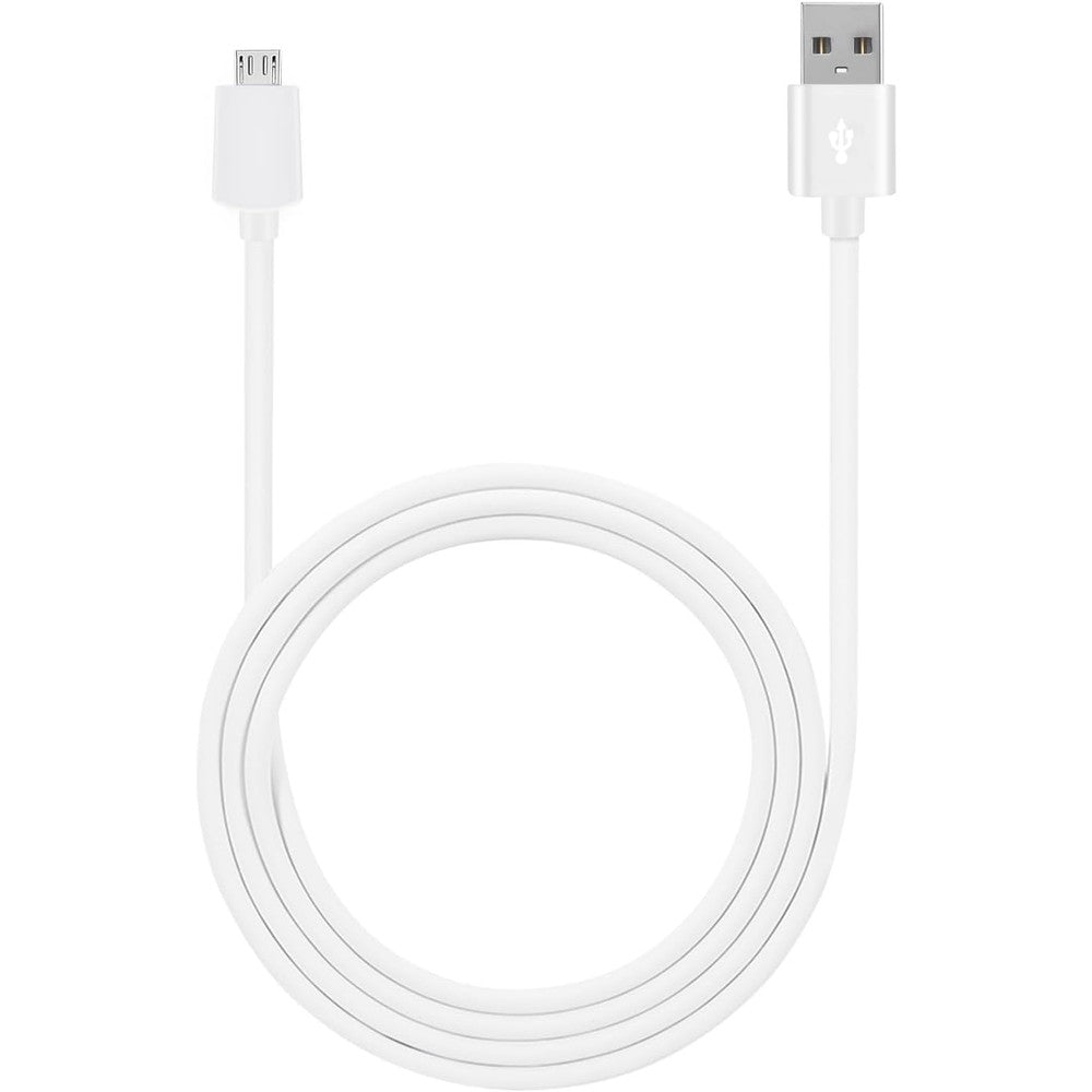 Xsdtech ten feet micro power cable front view showcasing the white cord design.