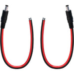 Imiyore male direct current pigtail maintenance cable front view showing pre-tinned copper ends
