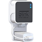 Kidjoyo Wall Mount Bracket for Blink Sync Module Two front view showing neat outlet installation.