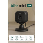 Blink Mini 2K+ home security camera front view in black