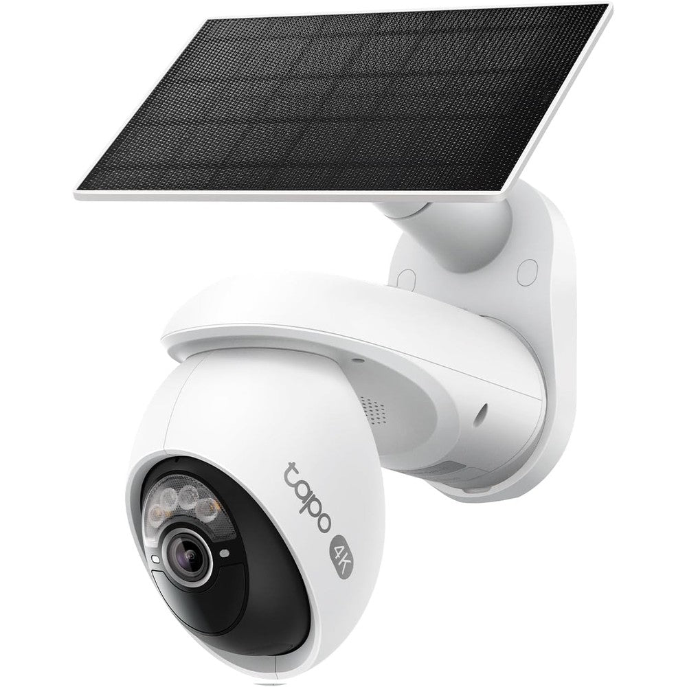 Tapo 4K Outdoor Pan/Tilt Wireless Security Camera - Battery with Solar Charging, 360° Motion Track, 24/7 Capture, Person/Vehicle Detection, Subscription-Free Local Storage or Optional Cloud, C660 KIT