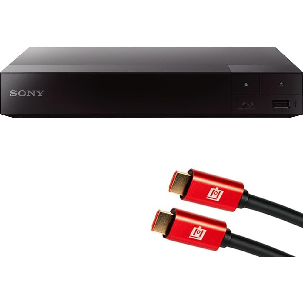 Sony BDP-S1700U Blu-ray player front view showing compact black design and front USB port