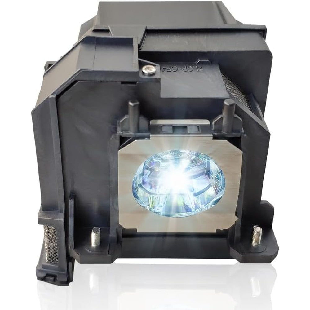 Poxtedsr replacement projector lamp bulb front view for home theater setup