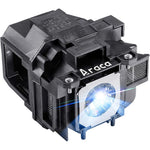 Araca ELPLP78 replacement projector lamp front view highlighting the clear bulb lens setup