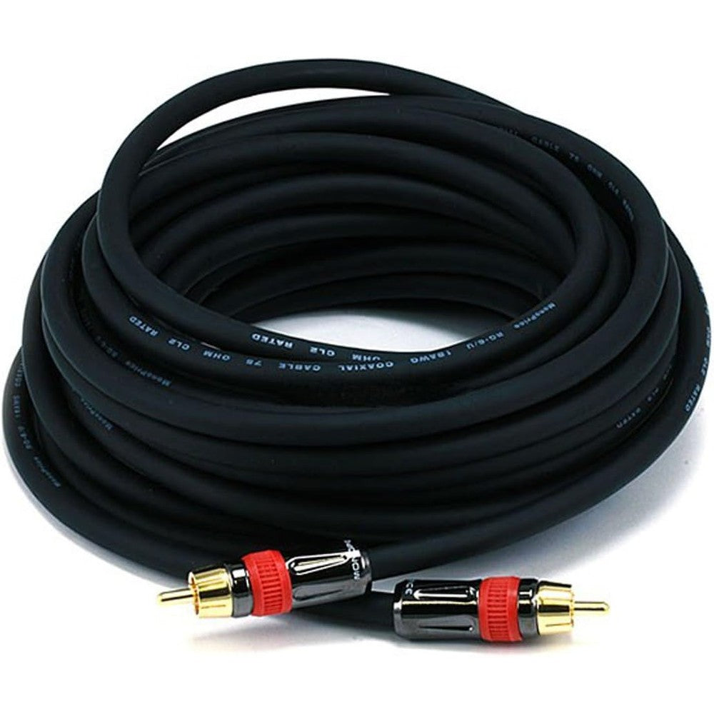 Monoprice 102683 Digital Coaxial Audio Cable front view showing gold-plated RCA connector