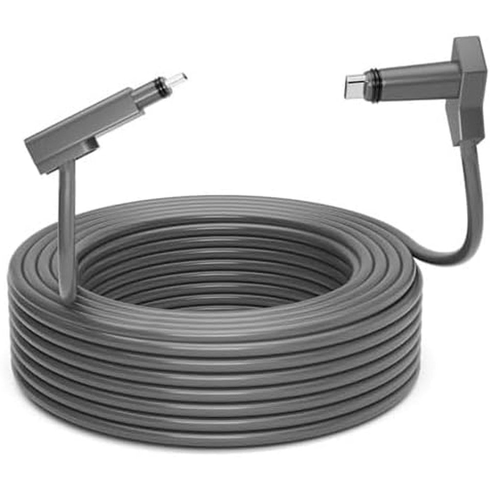 Zinweyton Starlink Gen2 replacement extension cable 30 feet front view showing grey waterproof exterior.