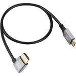 RIIEYOCA 8K Mini HDMI to HDMI cable front view highlighting gold plated connectors