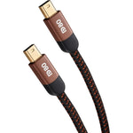 Zeskit Mini DisplayPort Two Point One Cable front view showing gold-plated connector tips.