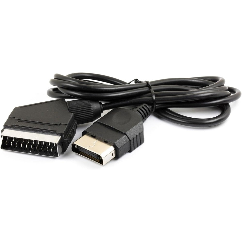 Jujinglobal 6 Feet RGB SCART Cable for Original Xbox front view displaying the twenty-four pin connector.