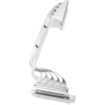 Thermaltake PCIe 4.0 Dual 90 Degree Riser Cable White front view showcasing flat cable design.