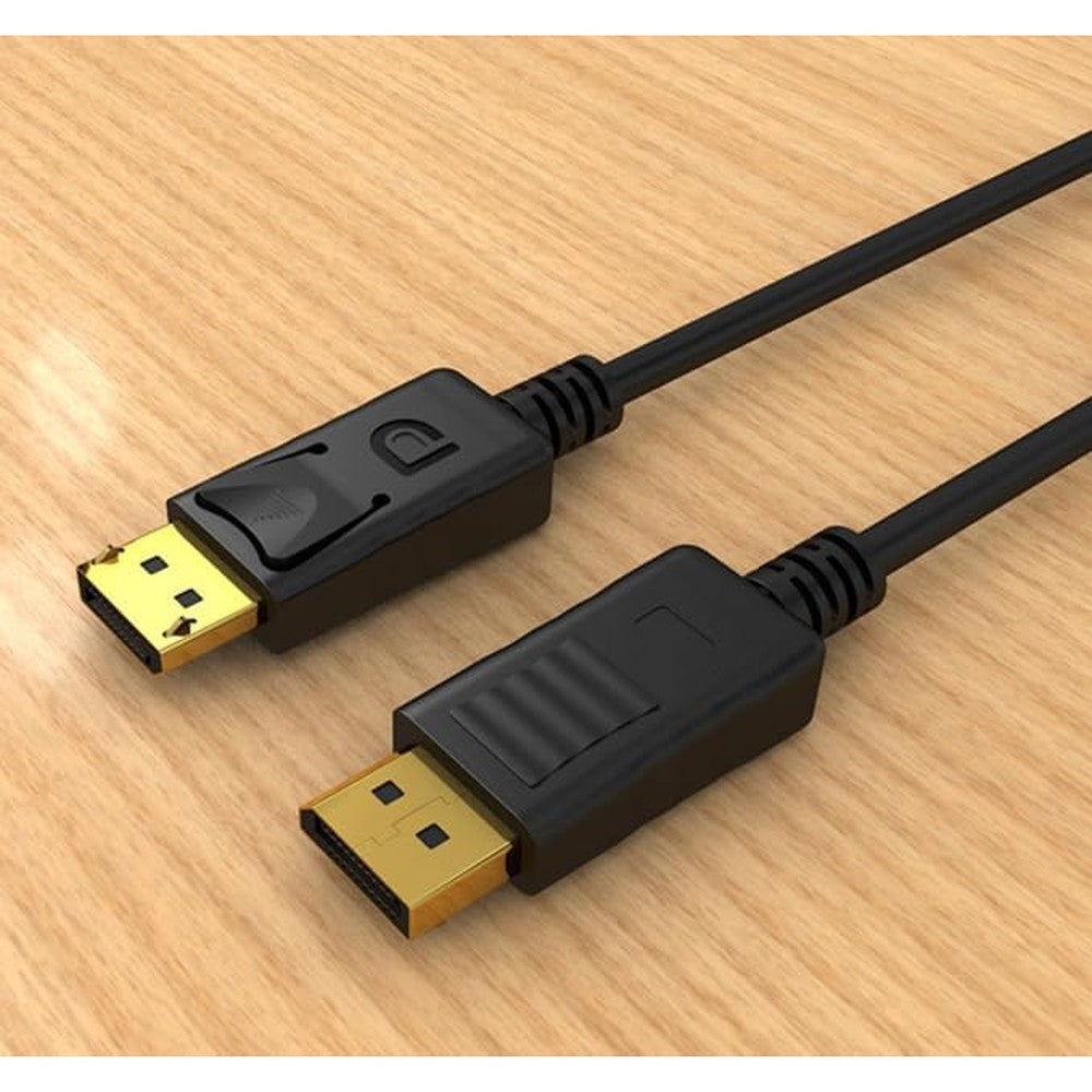 Mowsil 4K DisplayPort 1.2 Cable front view showing gold-plated connector pins.