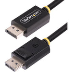 StarTech DisplayPort 2.1 cable 6ft front view showing latching connectors